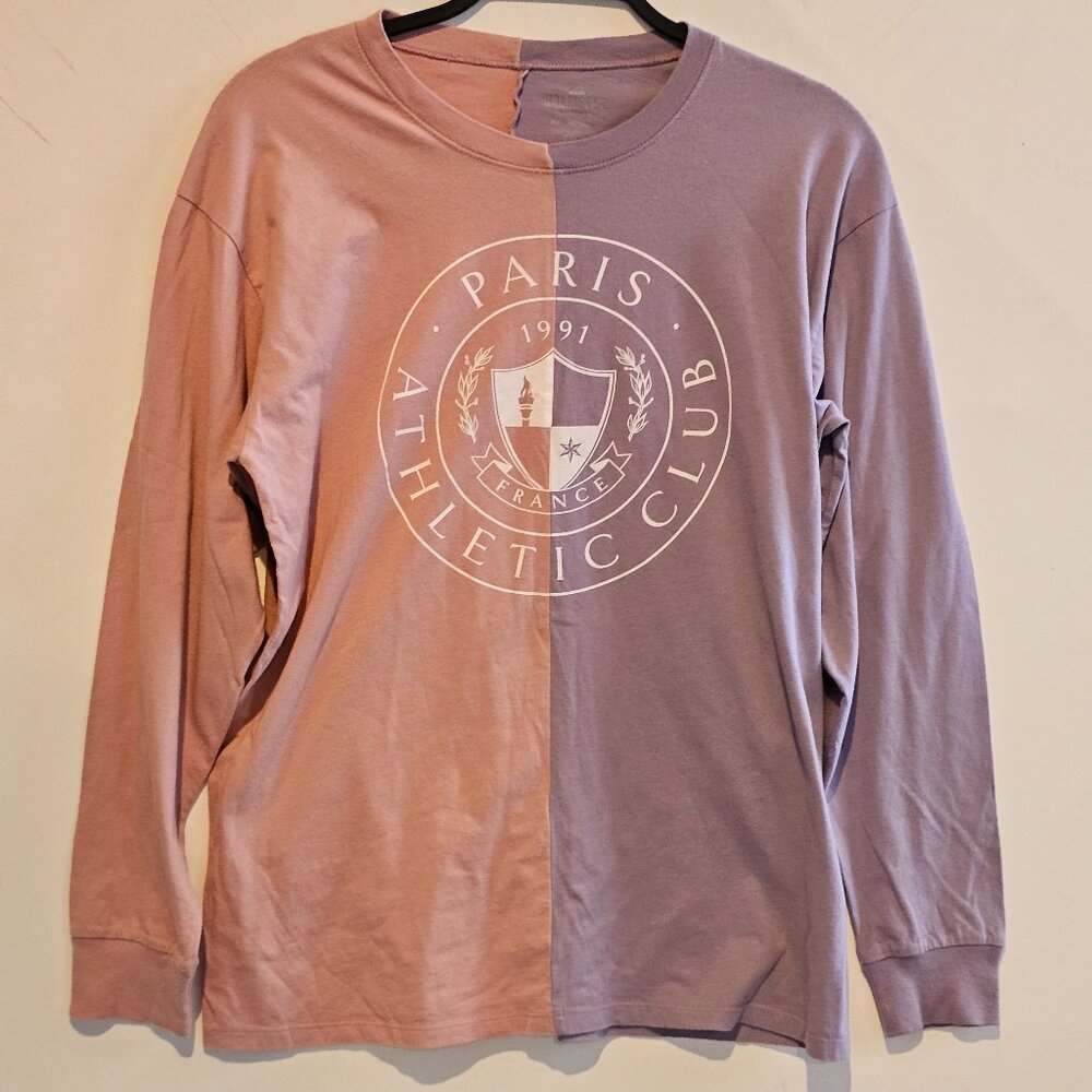 The Hollister Paris Athletic Club Color Block Pink and Purple Woman's XS